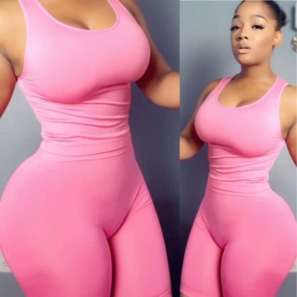 PRETTY IN PINK MATCHING SHORT SET - Picture 1 of 3